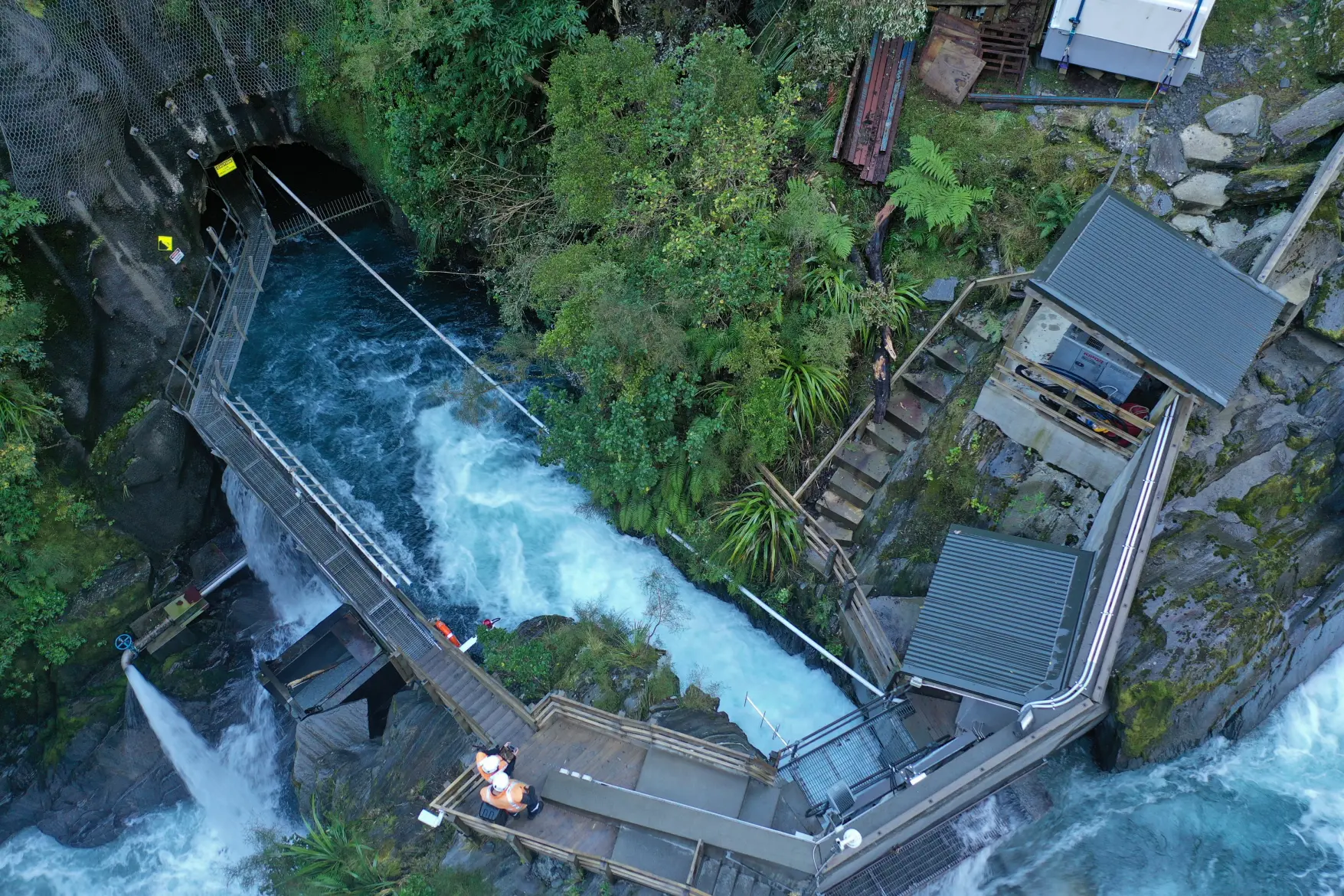 View of the Westpower Hydro Electric Dam